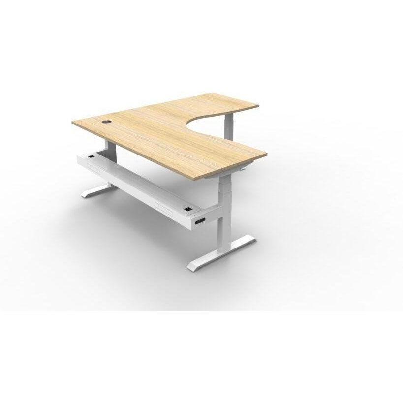 BOOST Plus + Electric Height Adjustable Corner Workstation