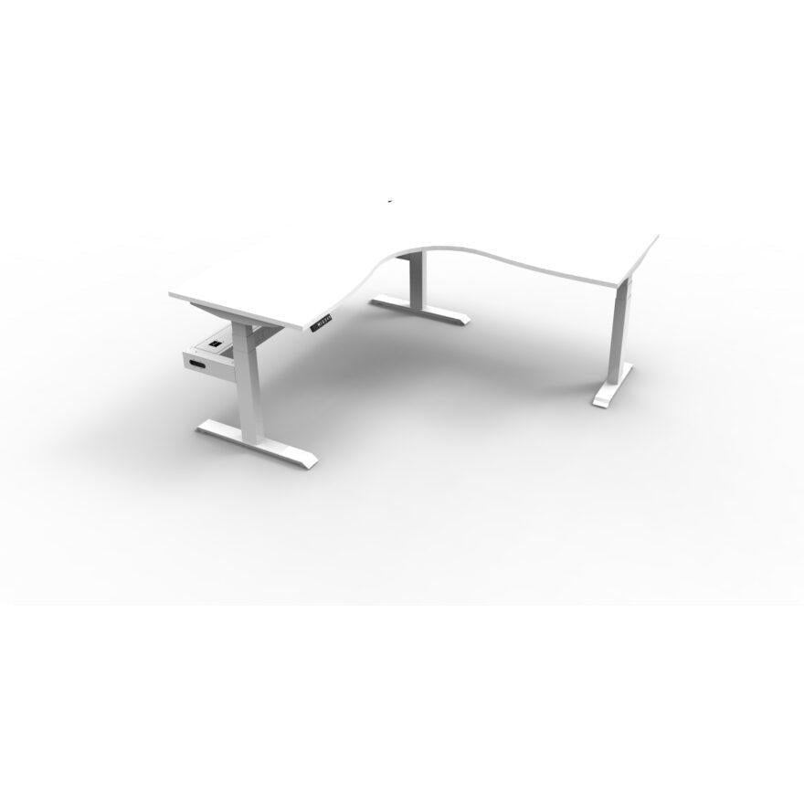 BOOST Plus + Electric Height Adjustable Corner Workstation