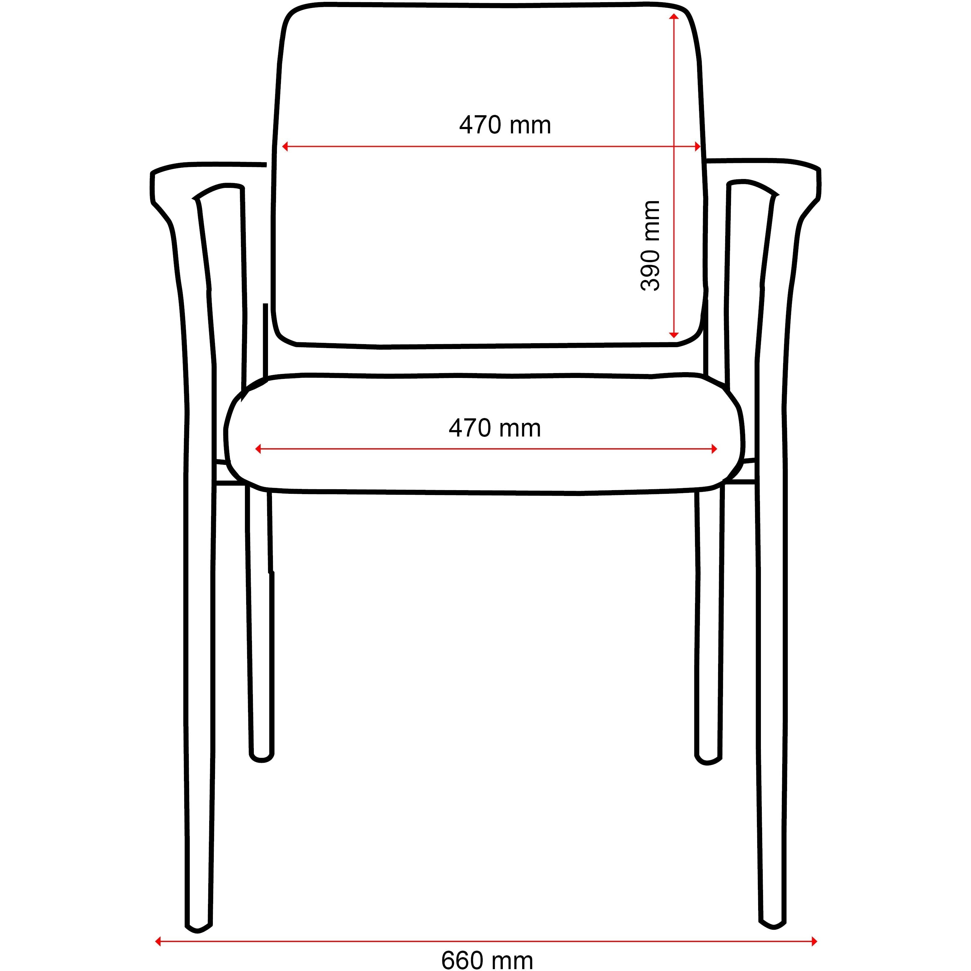 Buro Lindis - 4 Leg with Arms