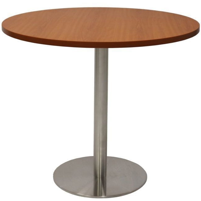 Round Flat Disc Base Table in Stainless Steel Finish