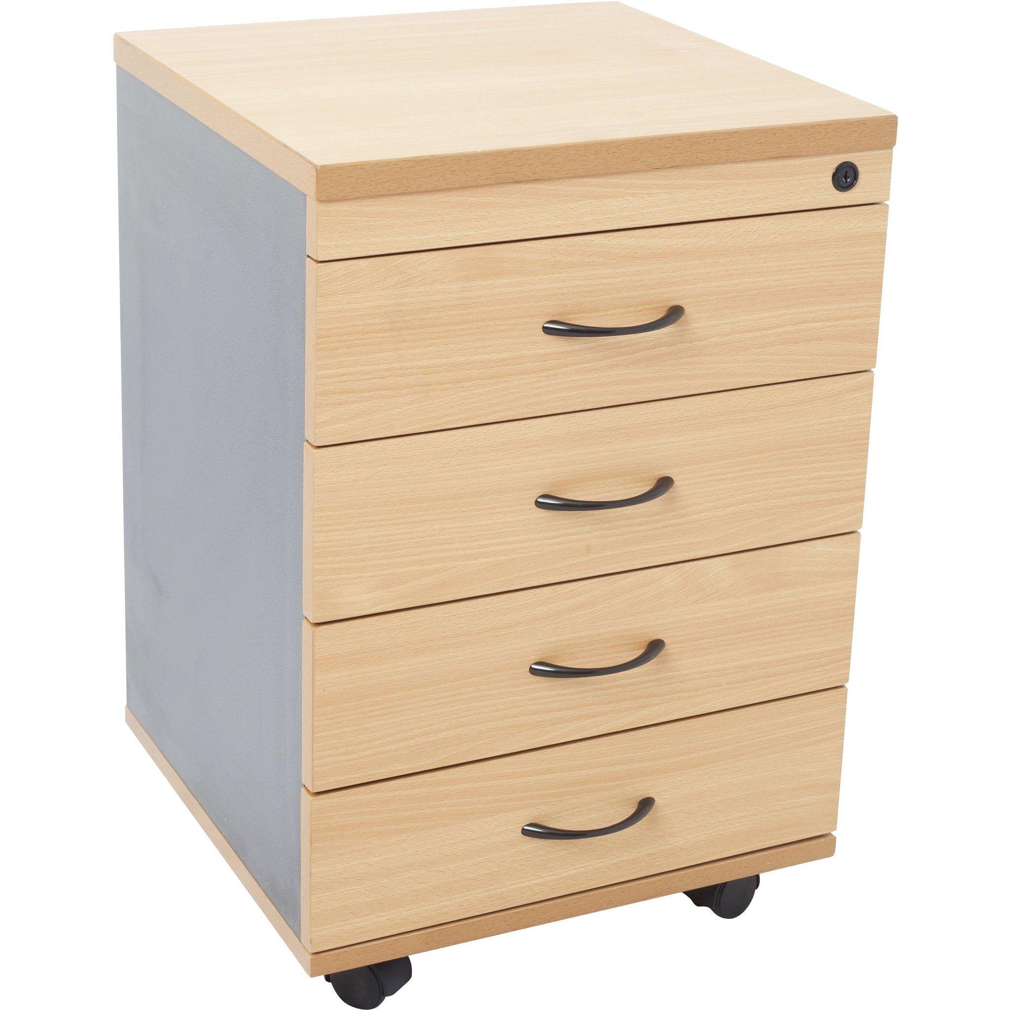 Rapid Worker Desk with Mobile Pedestal