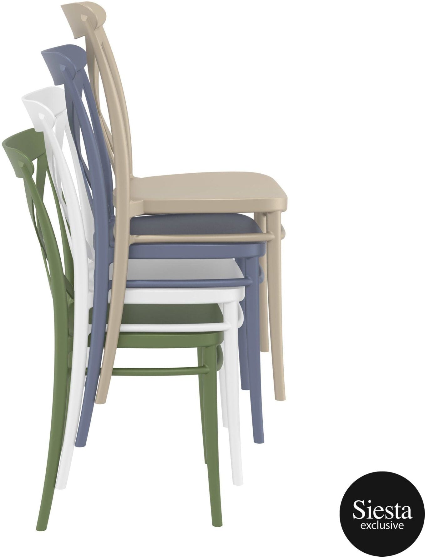 9 Piece Balcony Setting with Cross Chairs