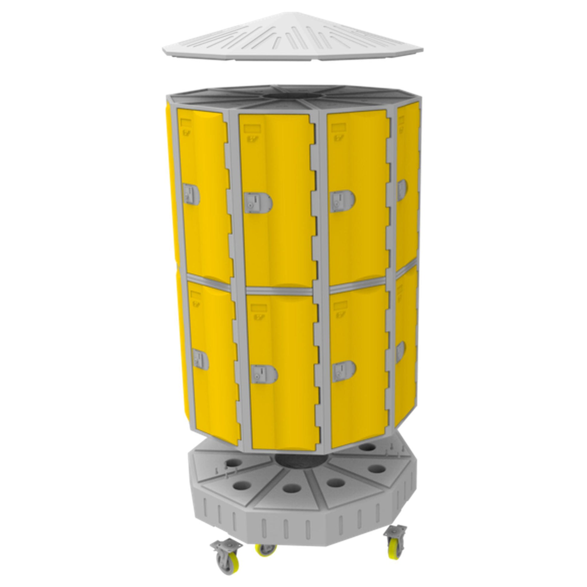 Steelco Carousel Circular Plastic Lockers