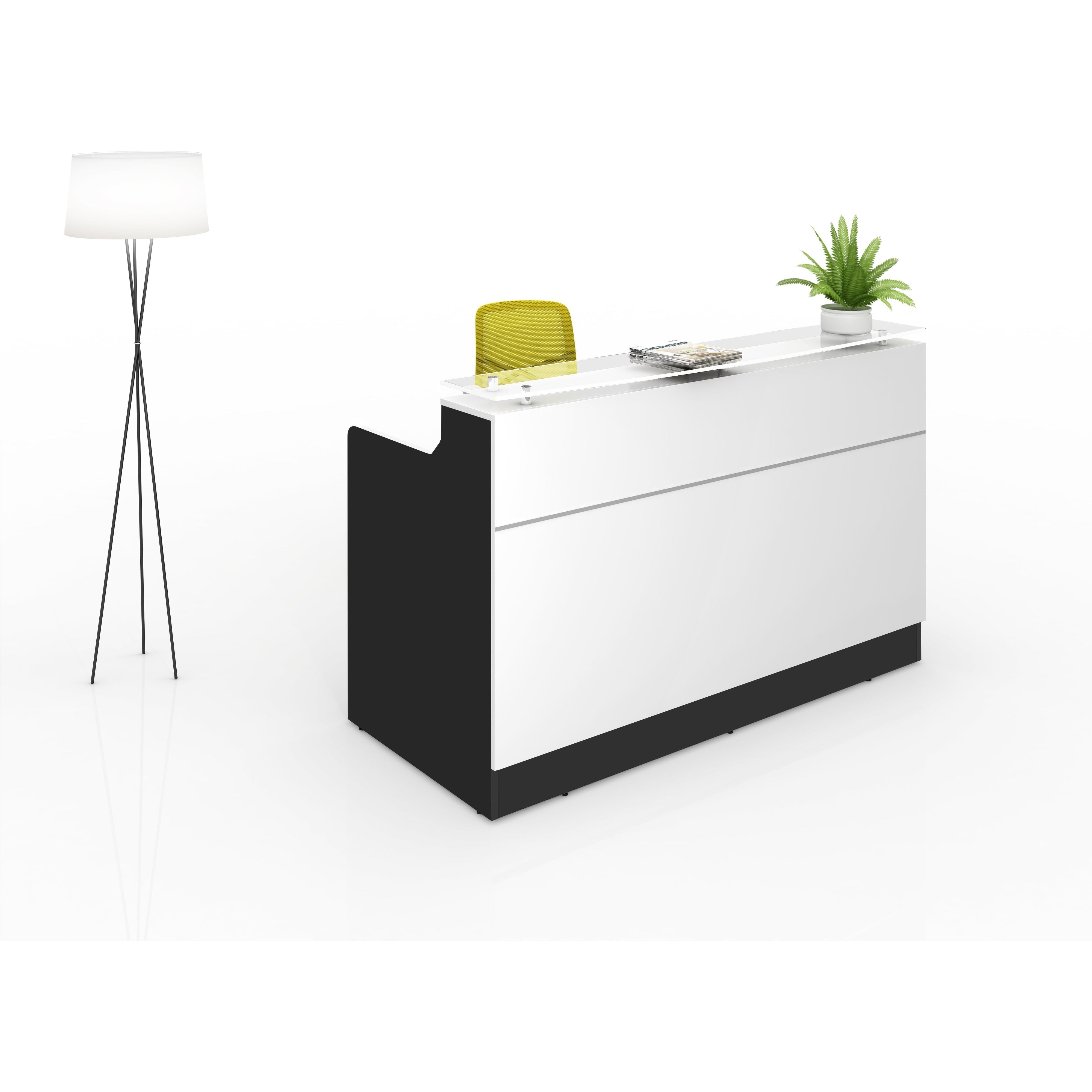 Classic Reception Counter - White/Charcoal