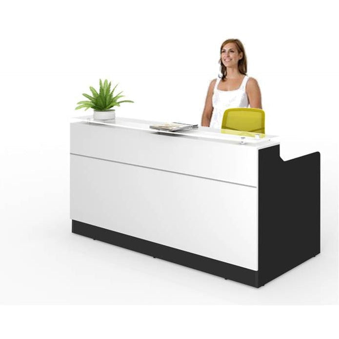 Classic Reception Counter - White/Charcoal