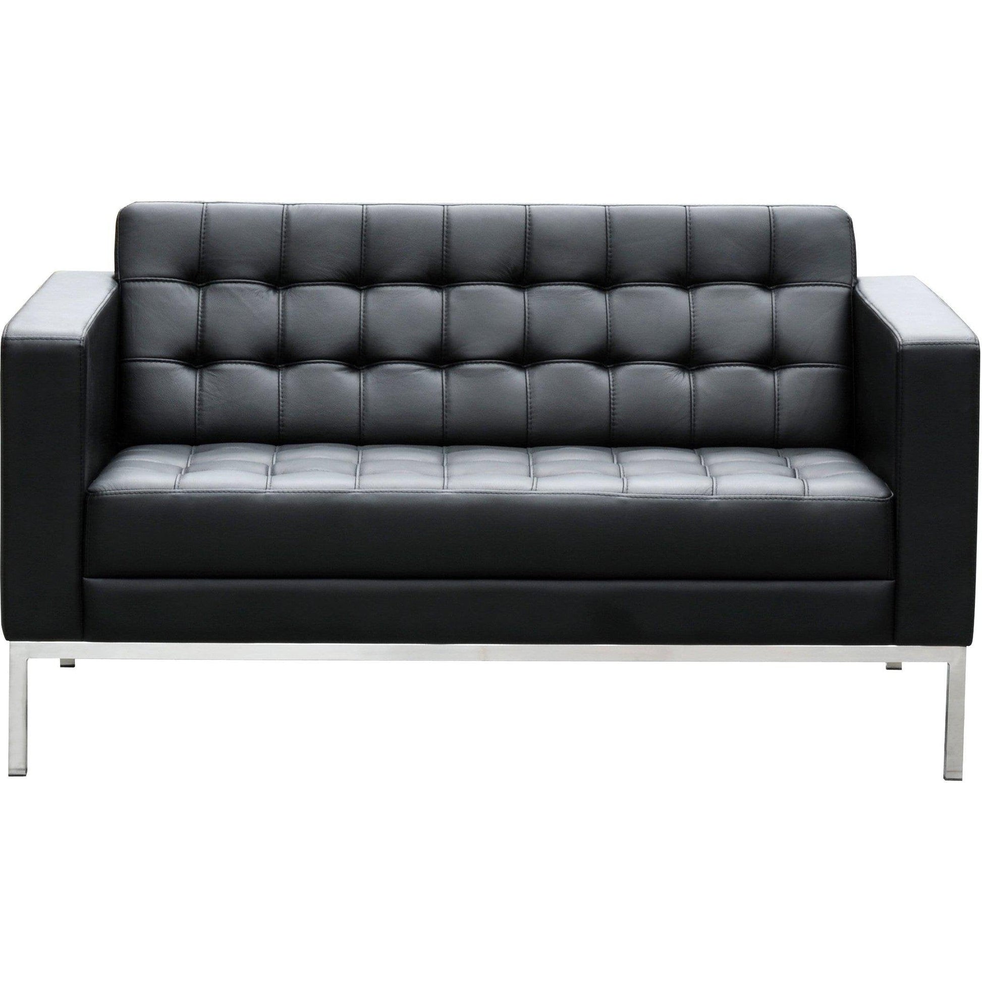 Como 2 Seater Leather Lounge
