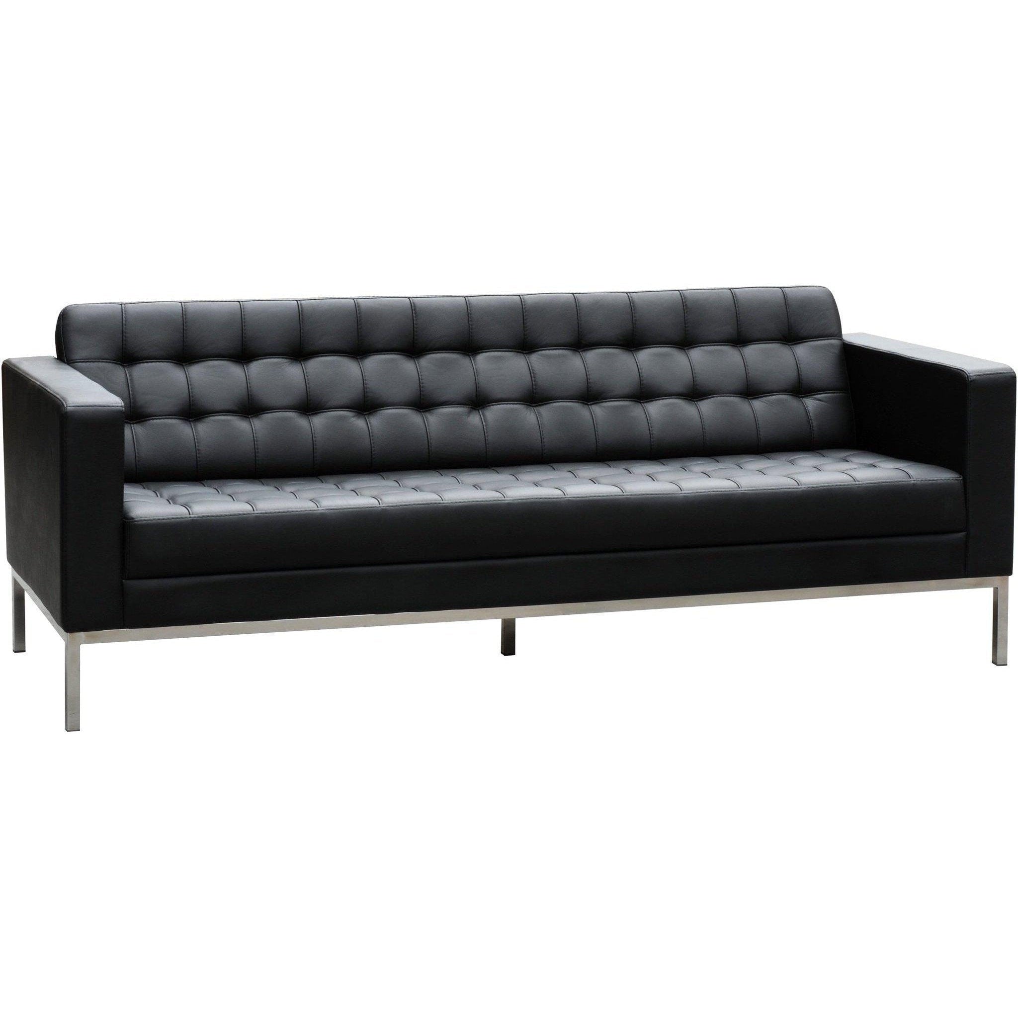 Como 3 Seater Leather Lounge