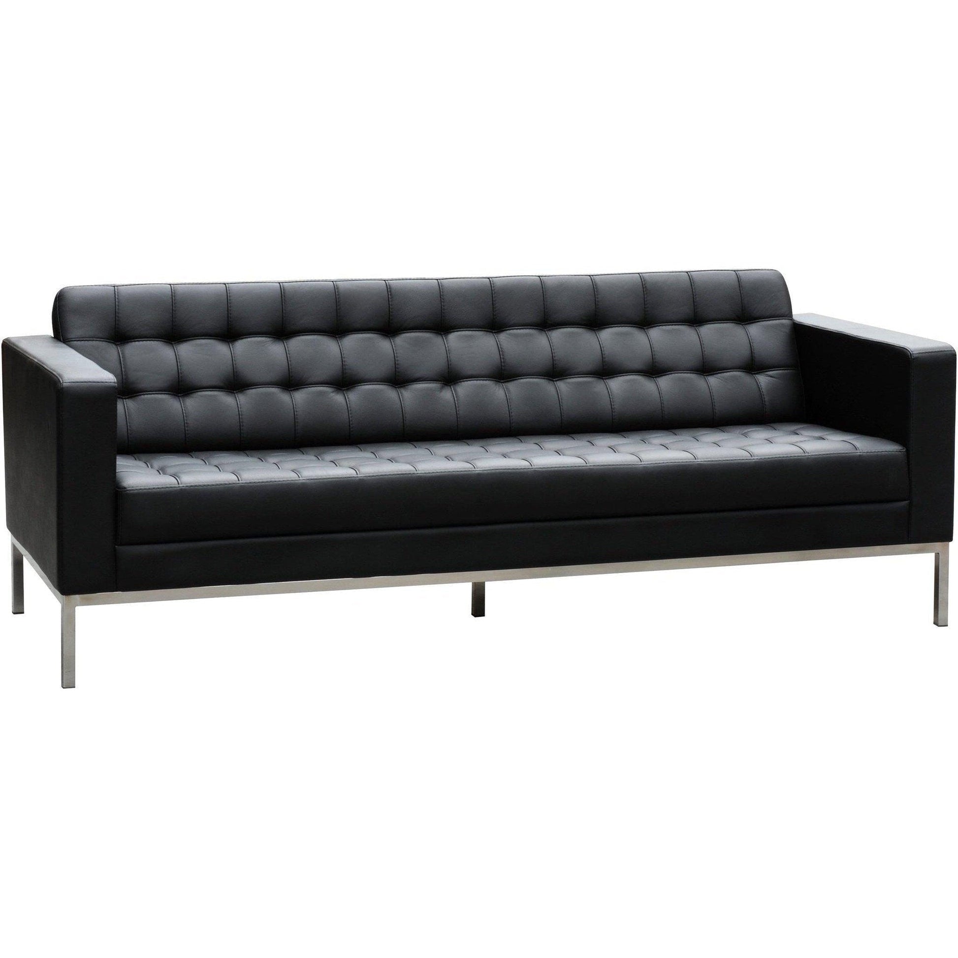 Como 3 Seater Leather Lounge