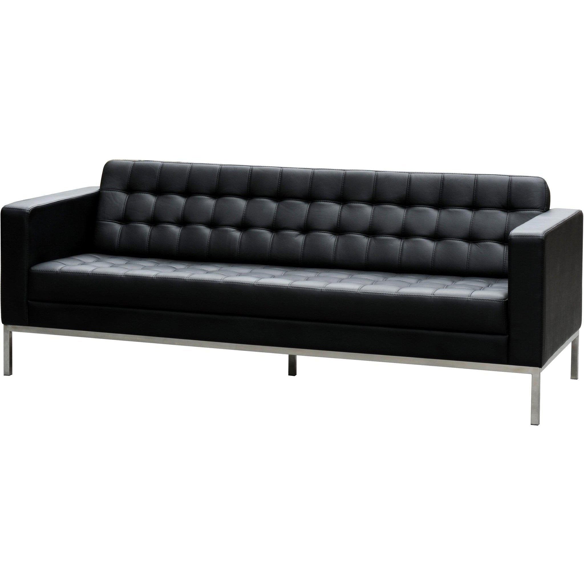 Como 3 Seater Leather Lounge