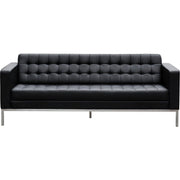 Como 3 Seater Leather Lounge