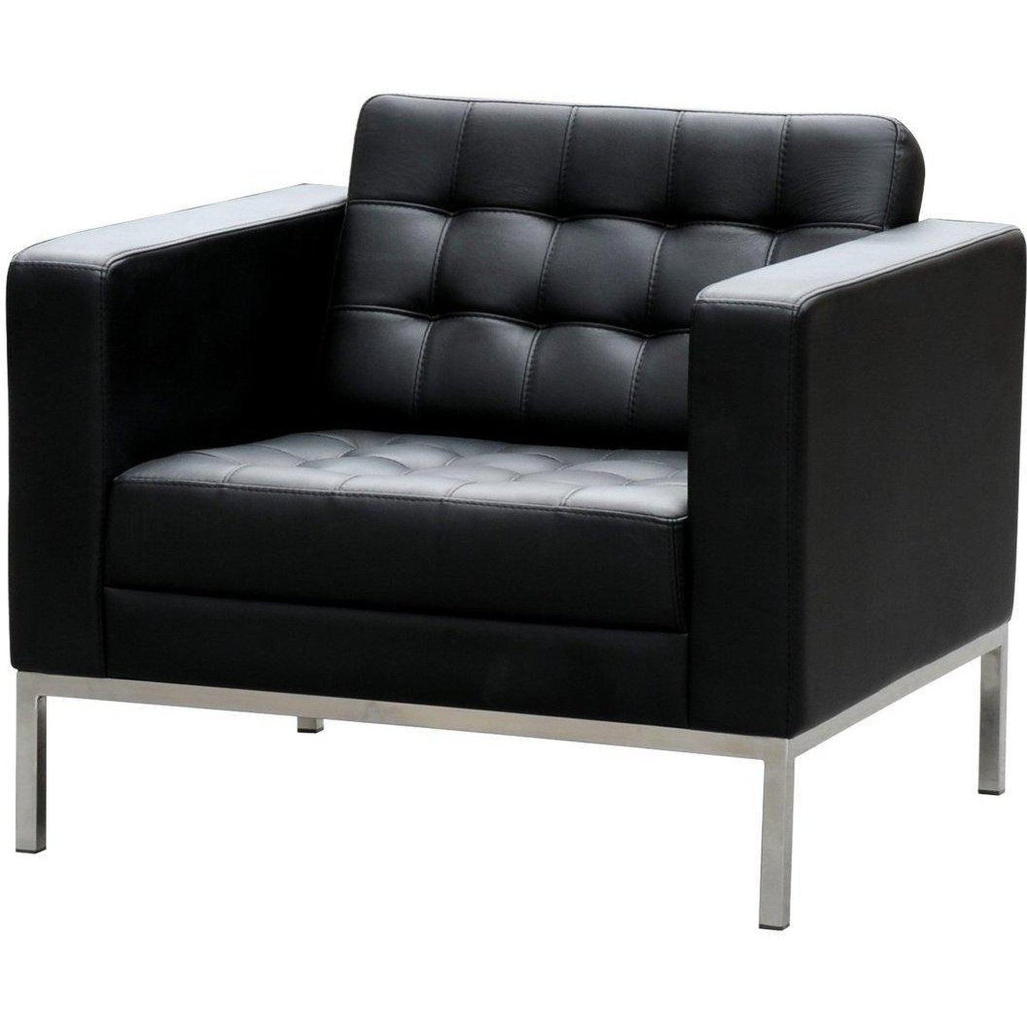 Como Single Leather Lounge