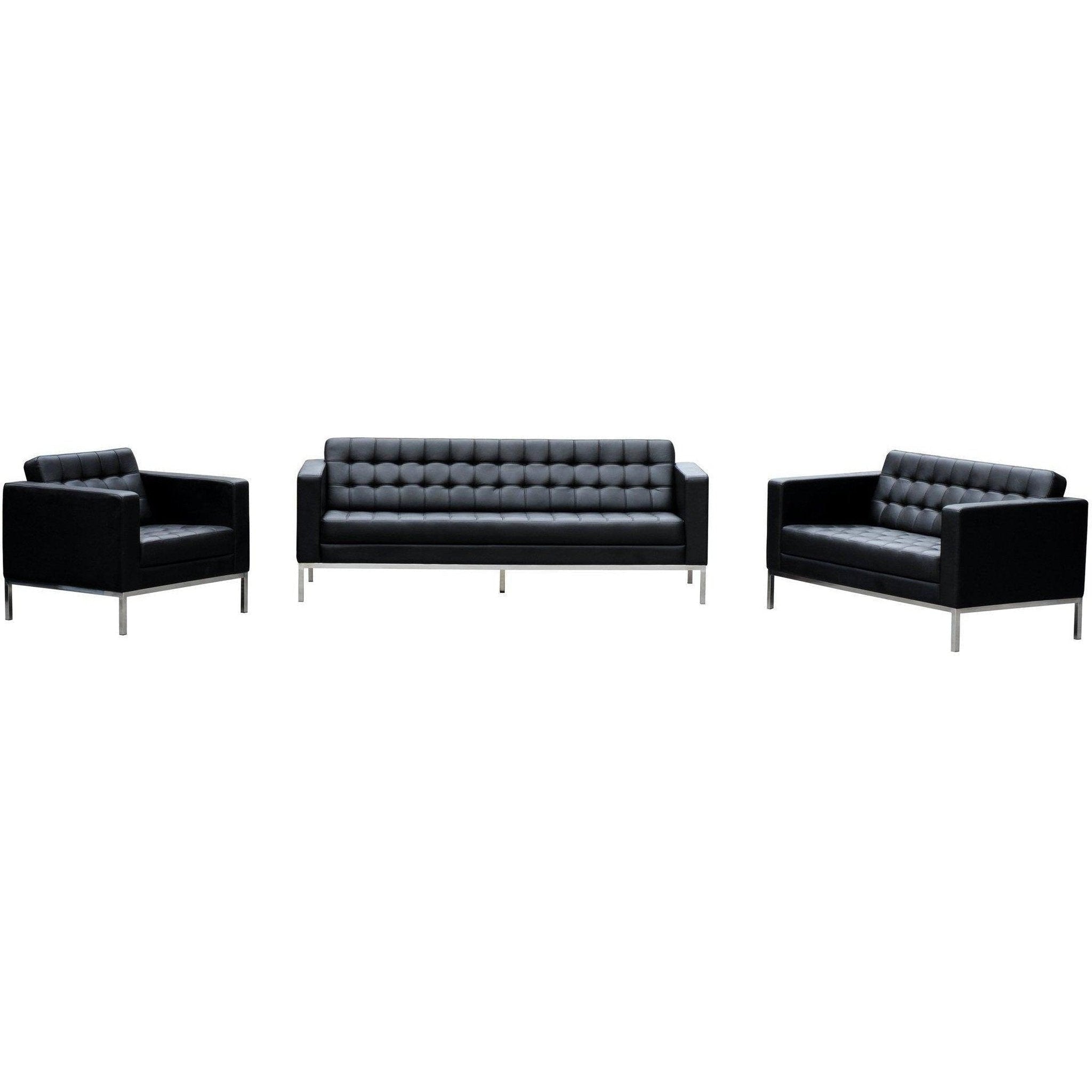 Como Single Leather Lounge