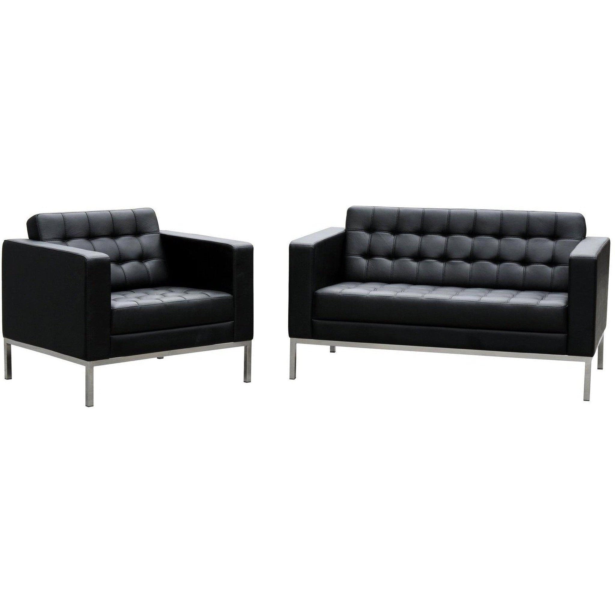 Como Single Leather Lounge