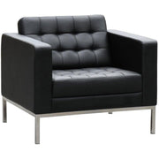 Como Single Leather Lounge