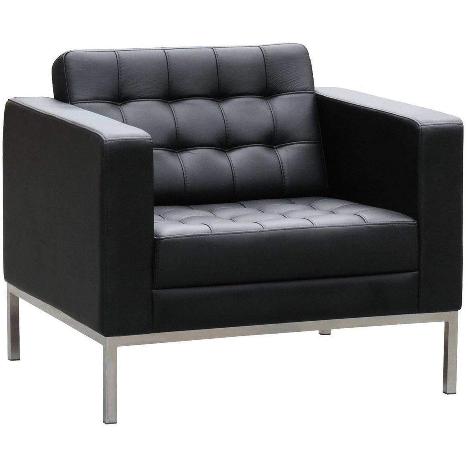 Como Single Leather Lounge