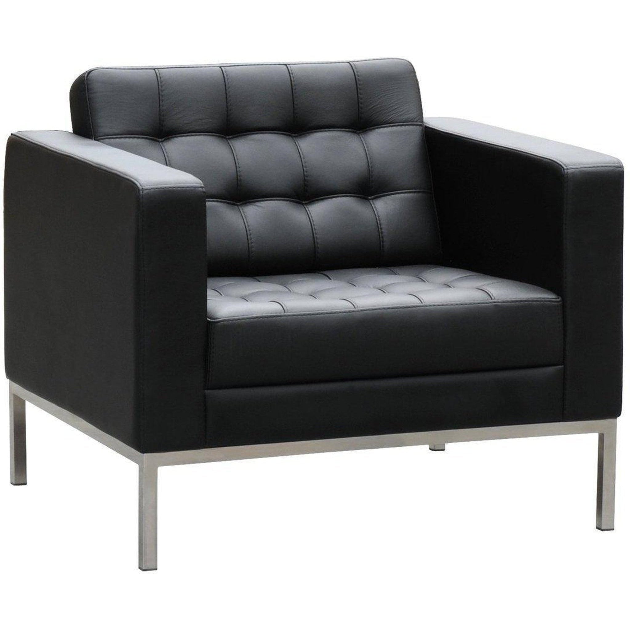 Como Single Leather Lounge