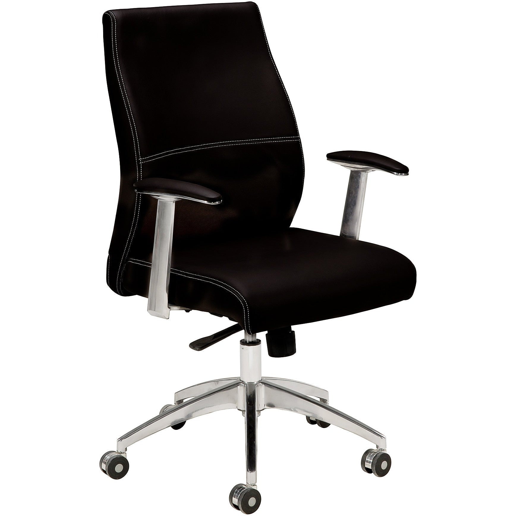 Conti Medium Back Vegan Leather Chair