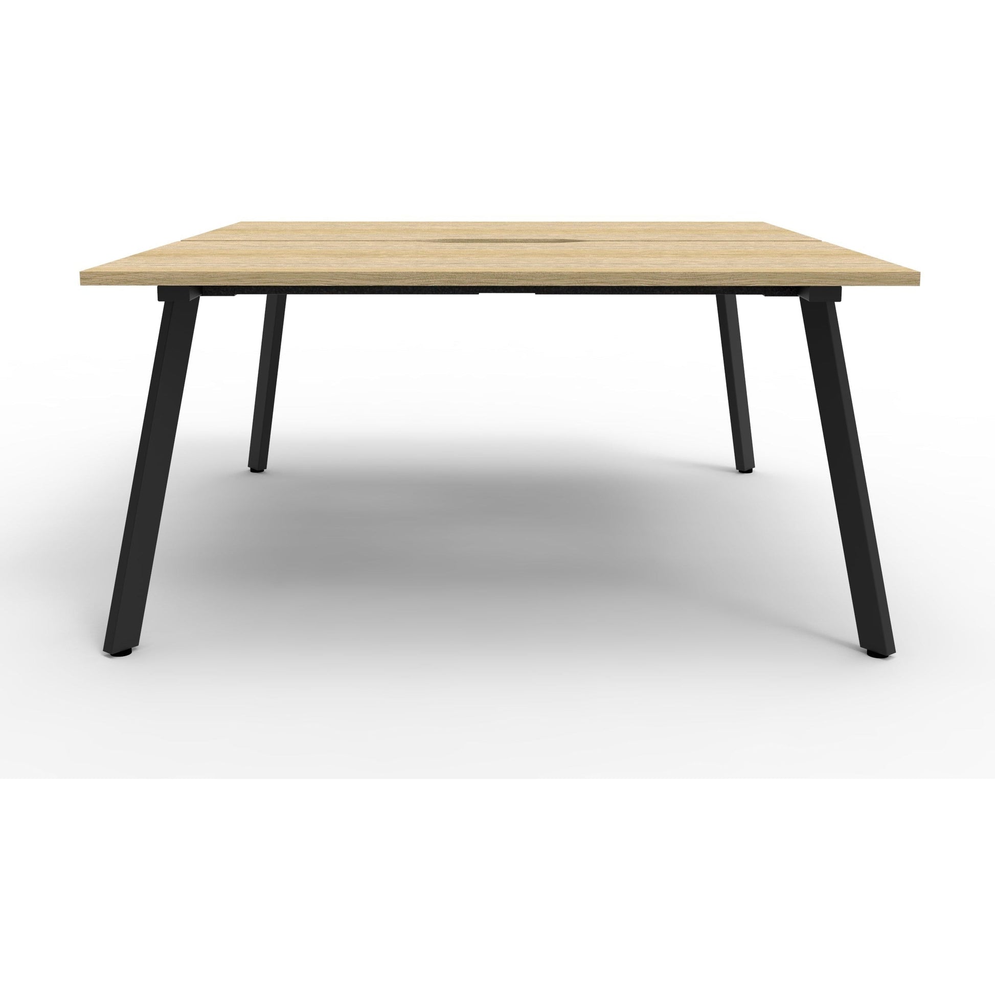 Eternity 2 Person Double Sided Workstation - Oak