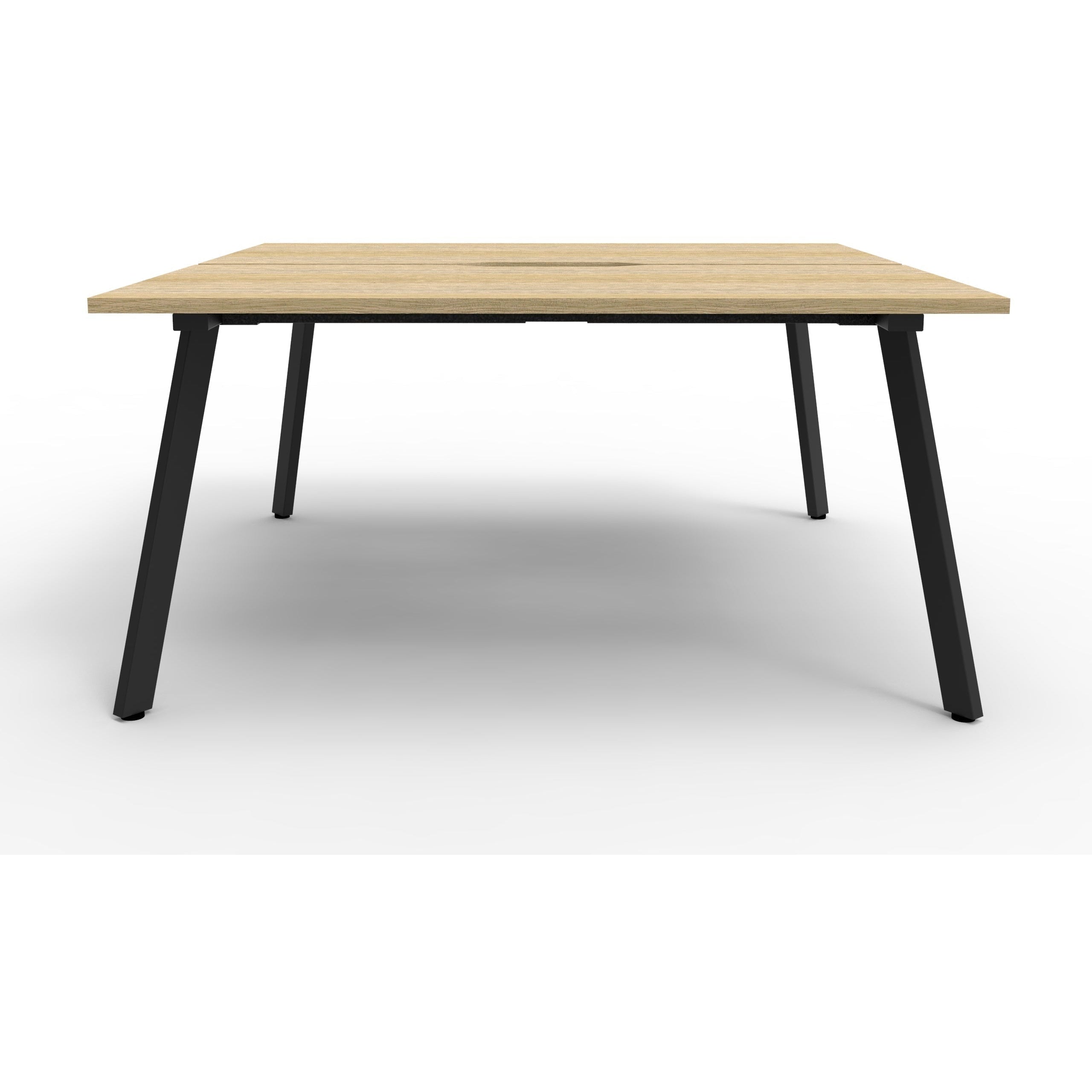 Eternity 2 Person Double Sided Workstation - Oak
