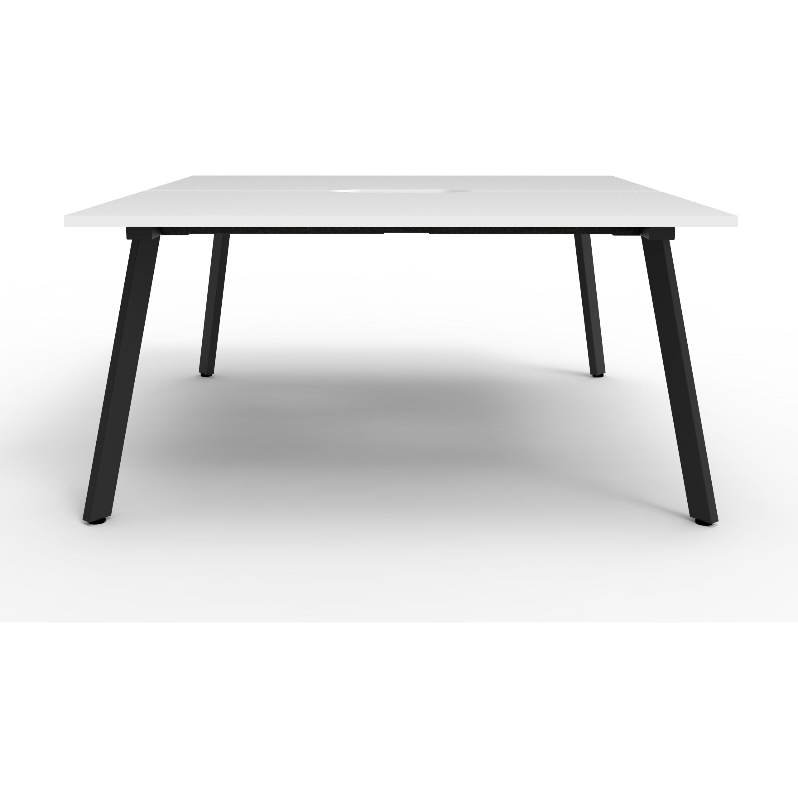 Eternity 2 Person Double Sided Workstation - White