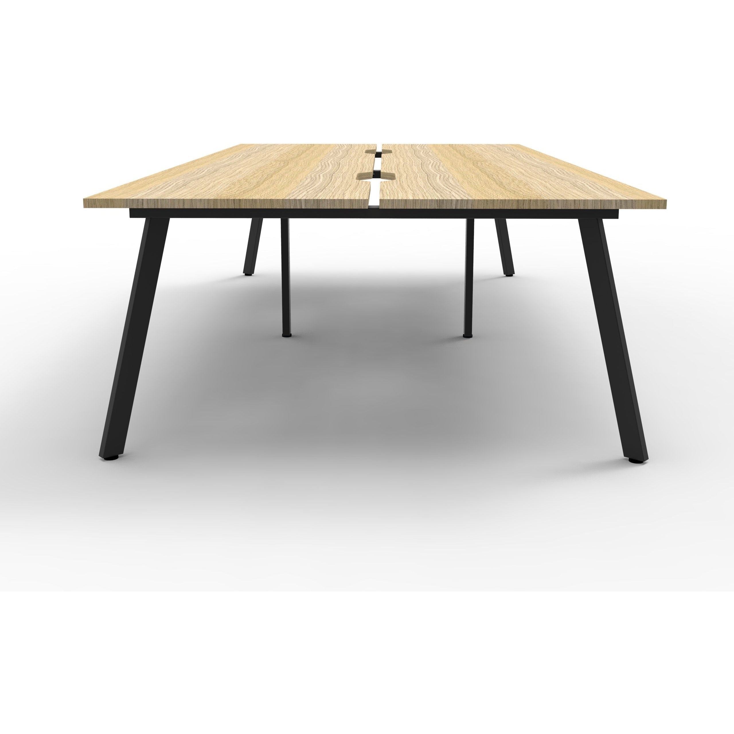 Eternity 4 Person Double Sided Workstation - Oak