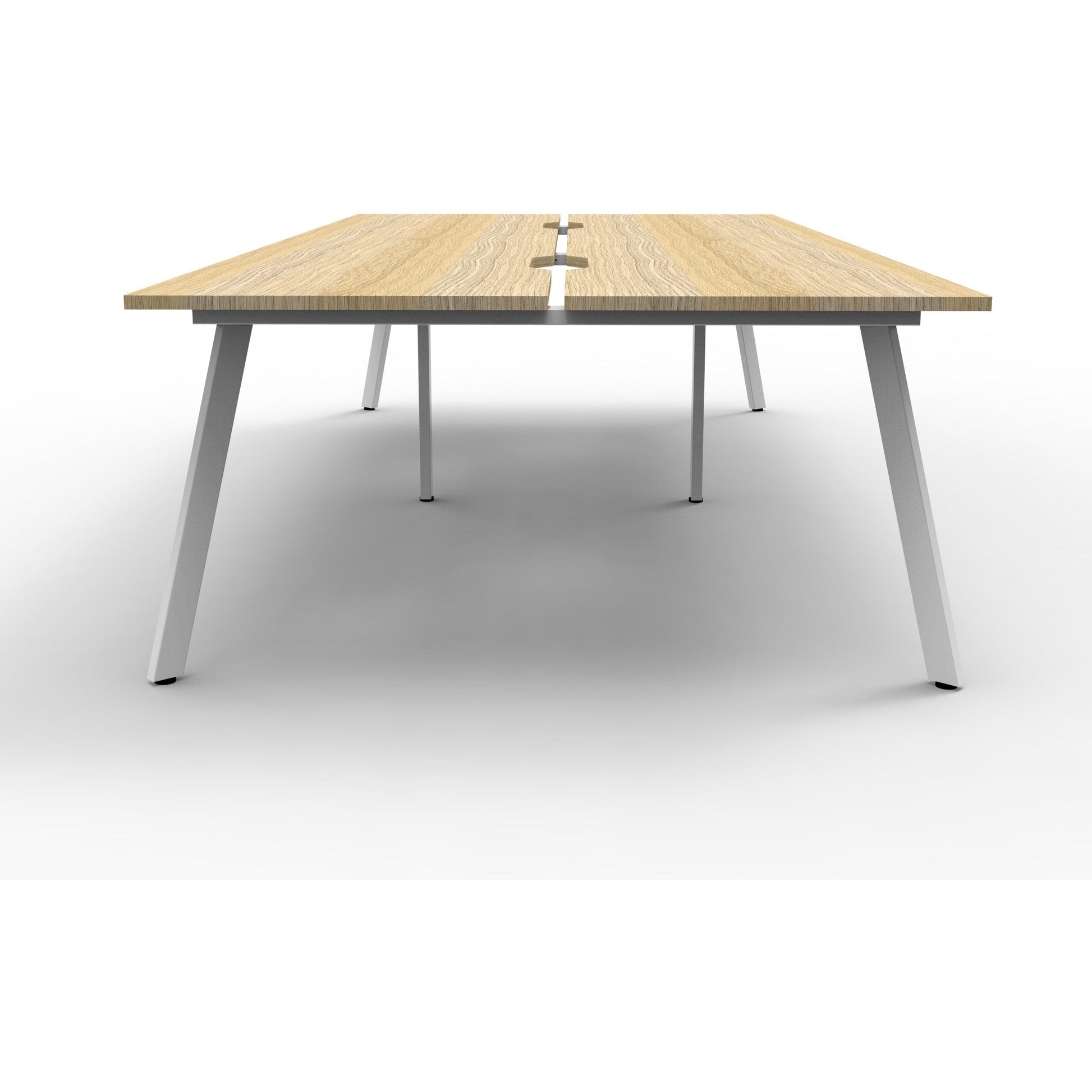Eternity 4 Person Double Sided Workstation - Oak
