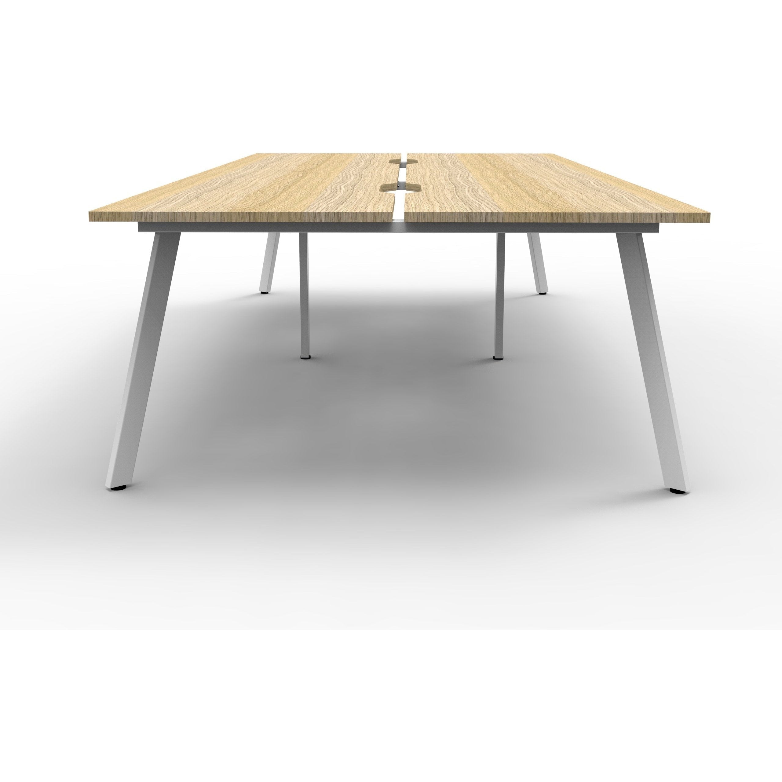 Eternity 4 Person Double Sided Workstation - Oak