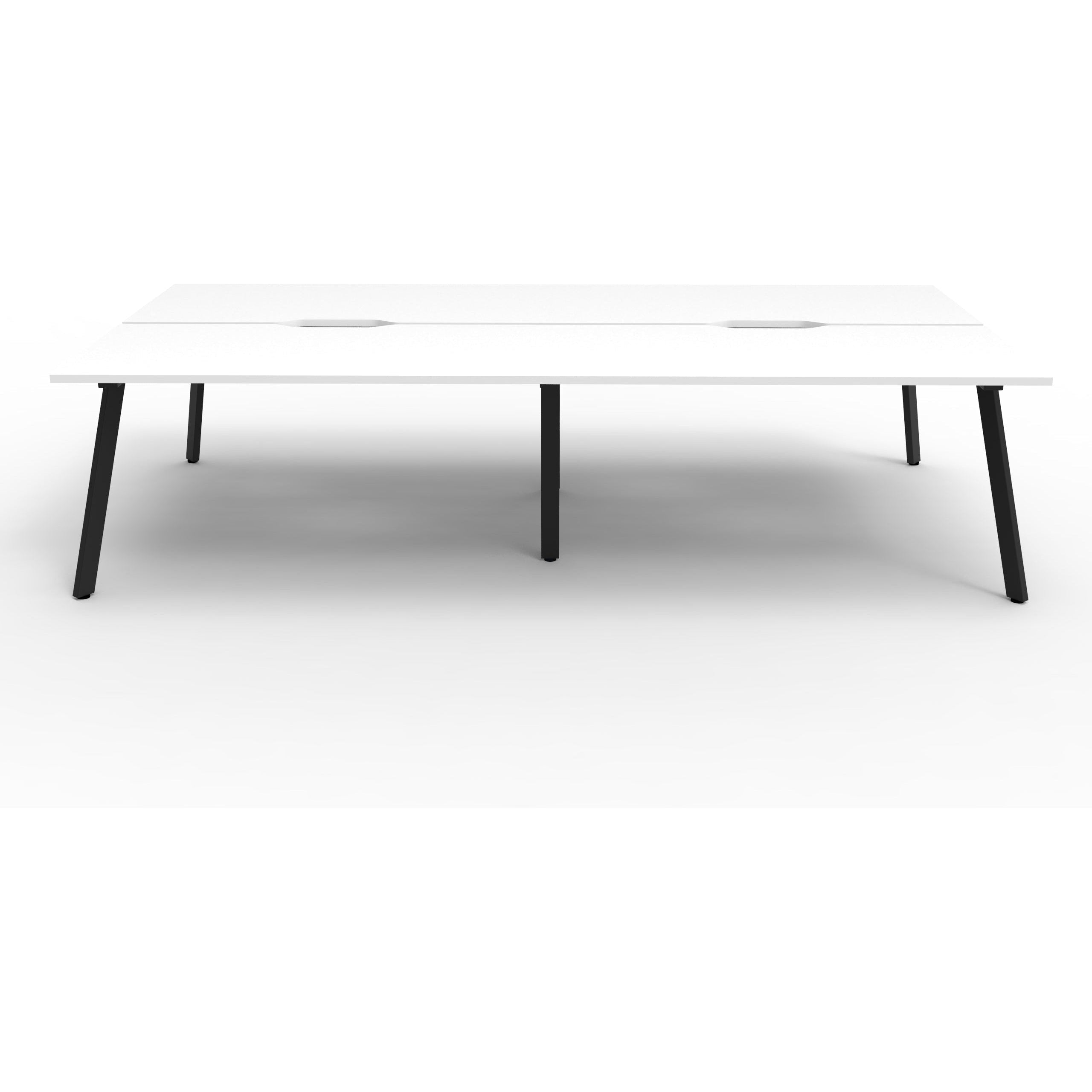 Eternity 4 Person Double Sided Workstation - White