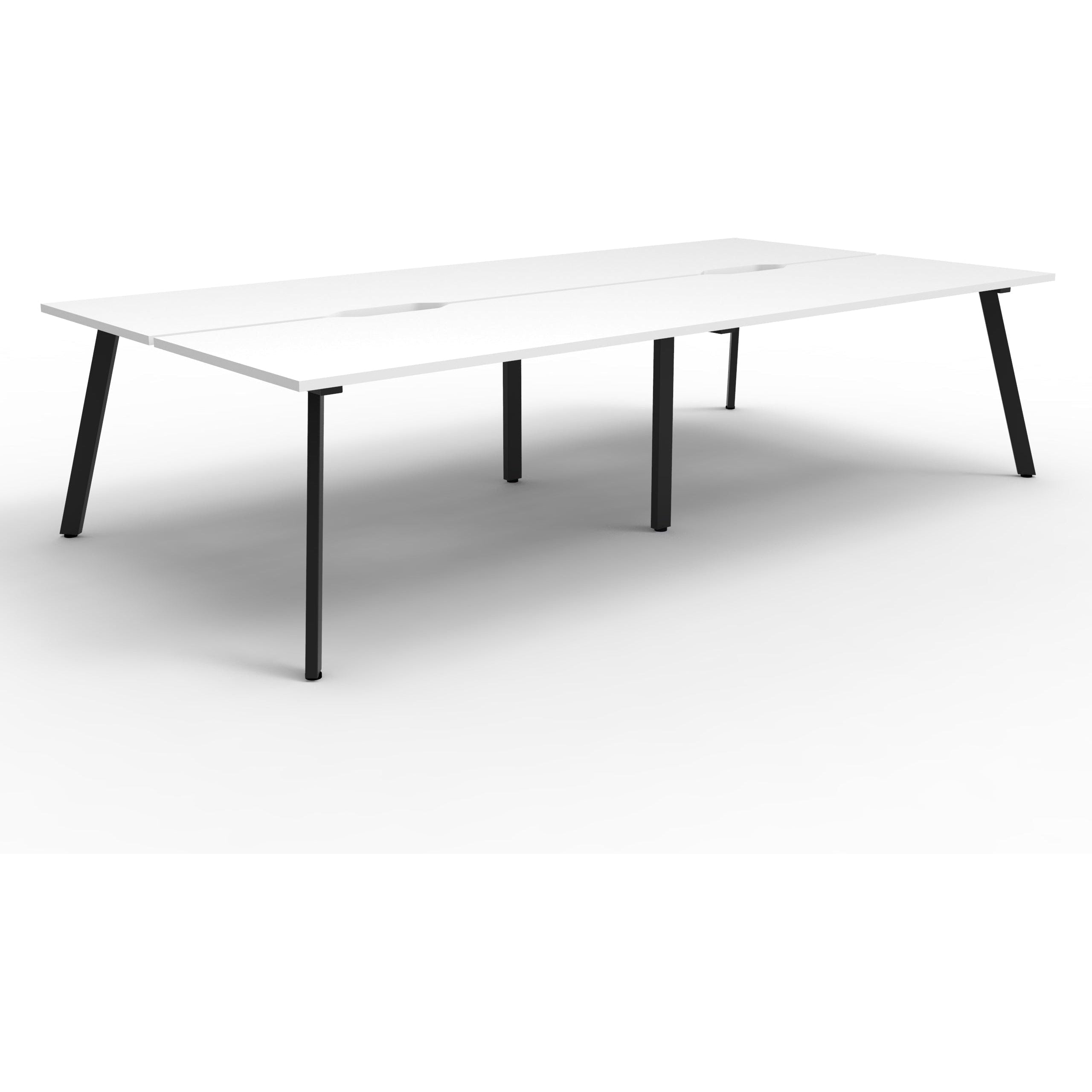 Eternity 4 Person Double Sided Workstation - White
