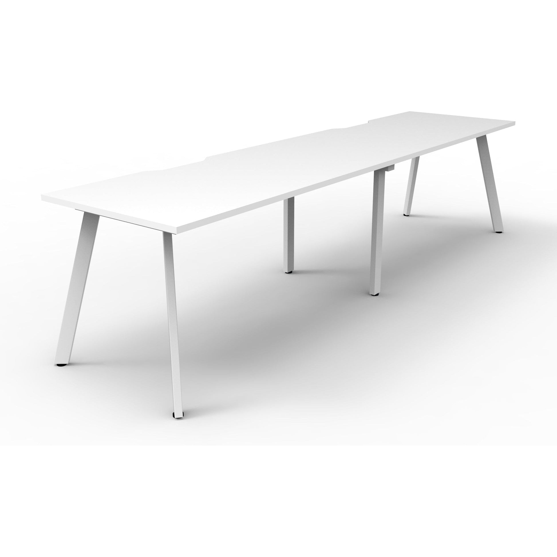 Eternity 2 Person Single Sided Workstation - White