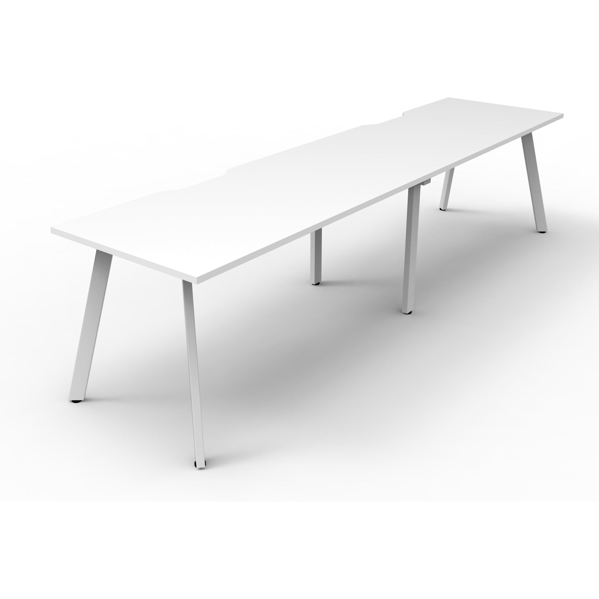 Eternity 2 Person Single Sided Workstation - White