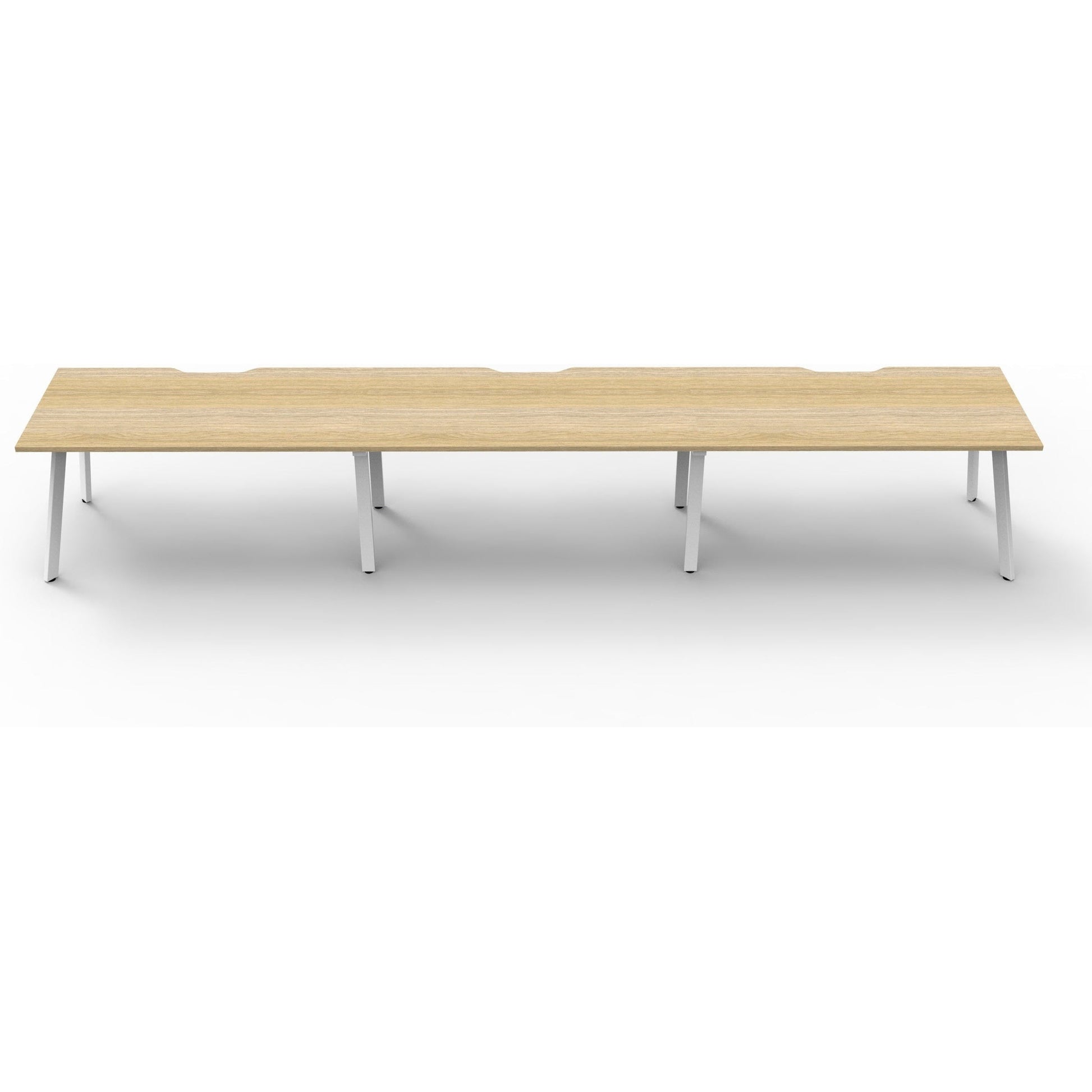 Eternity 3 Person Single Sided Workstation - Oak