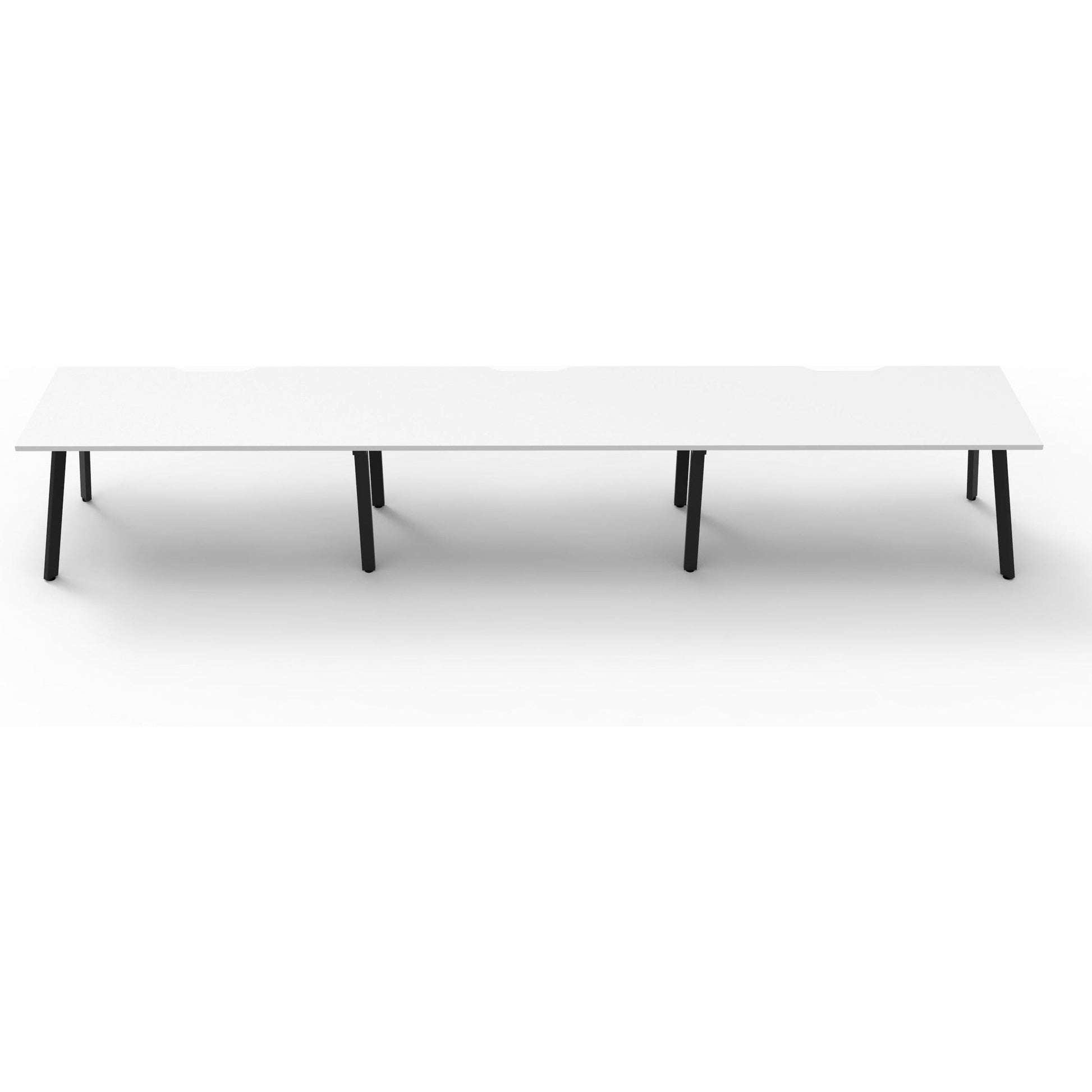 Eternity 3 Person Single Sided Workstation - White