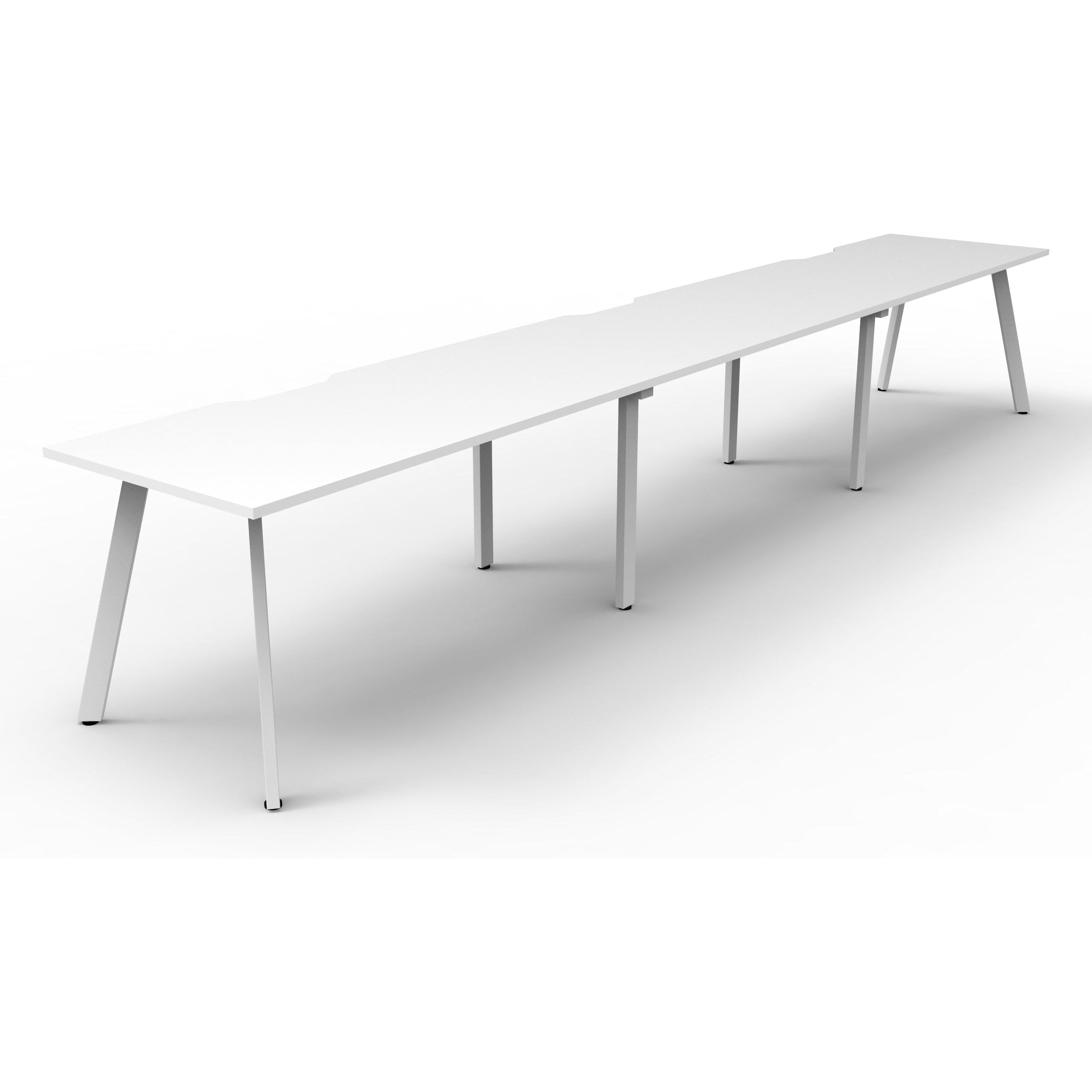 Eternity 3 Person Single Sided Workstation - White