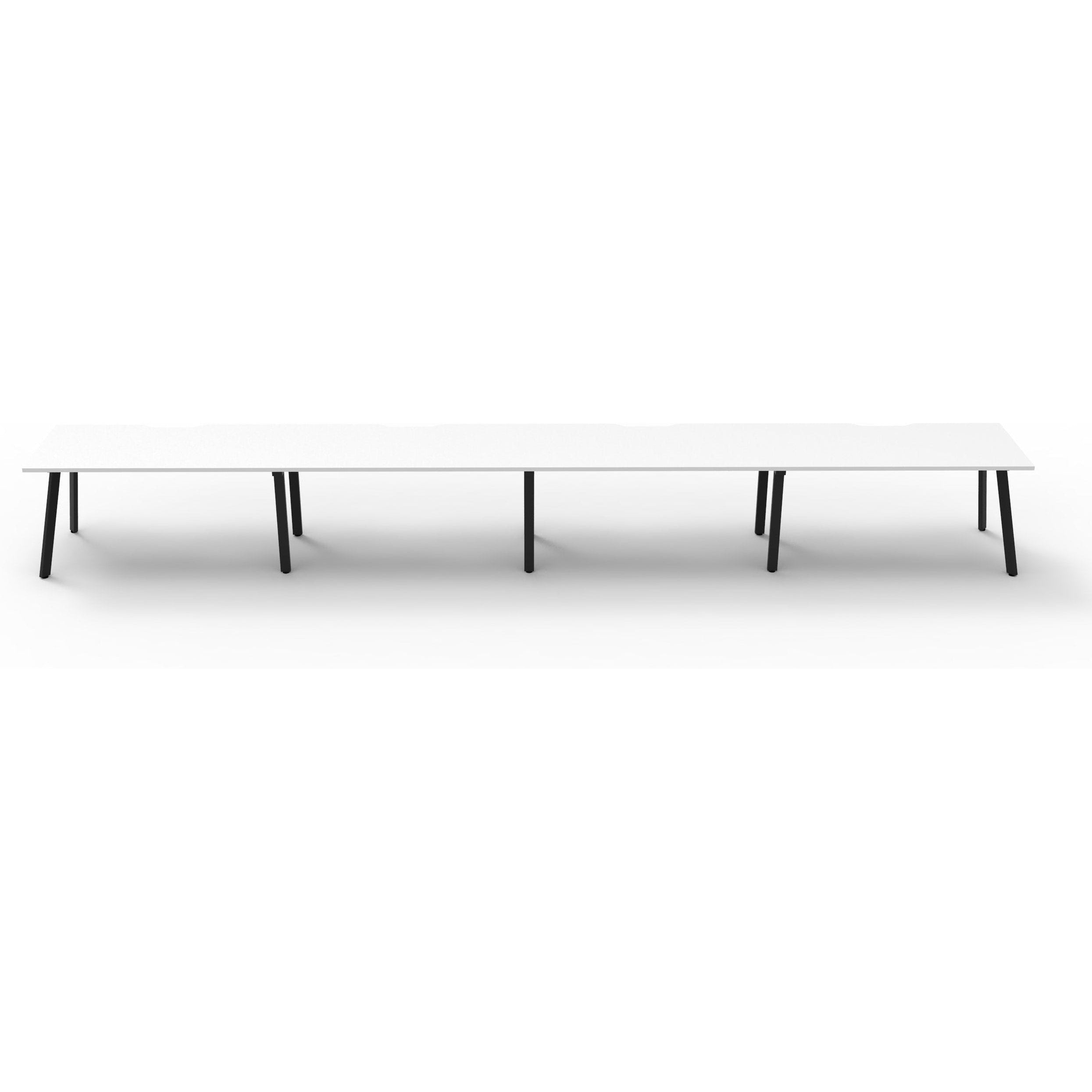 Eternity 4 Person Single Sided Workstation - White