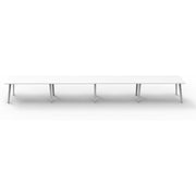 Eternity 4 Person Single Sided Workstation - White