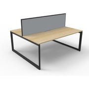 Deluxe Rapid Infinity 2 Person Double Sided Workstation - With Screen