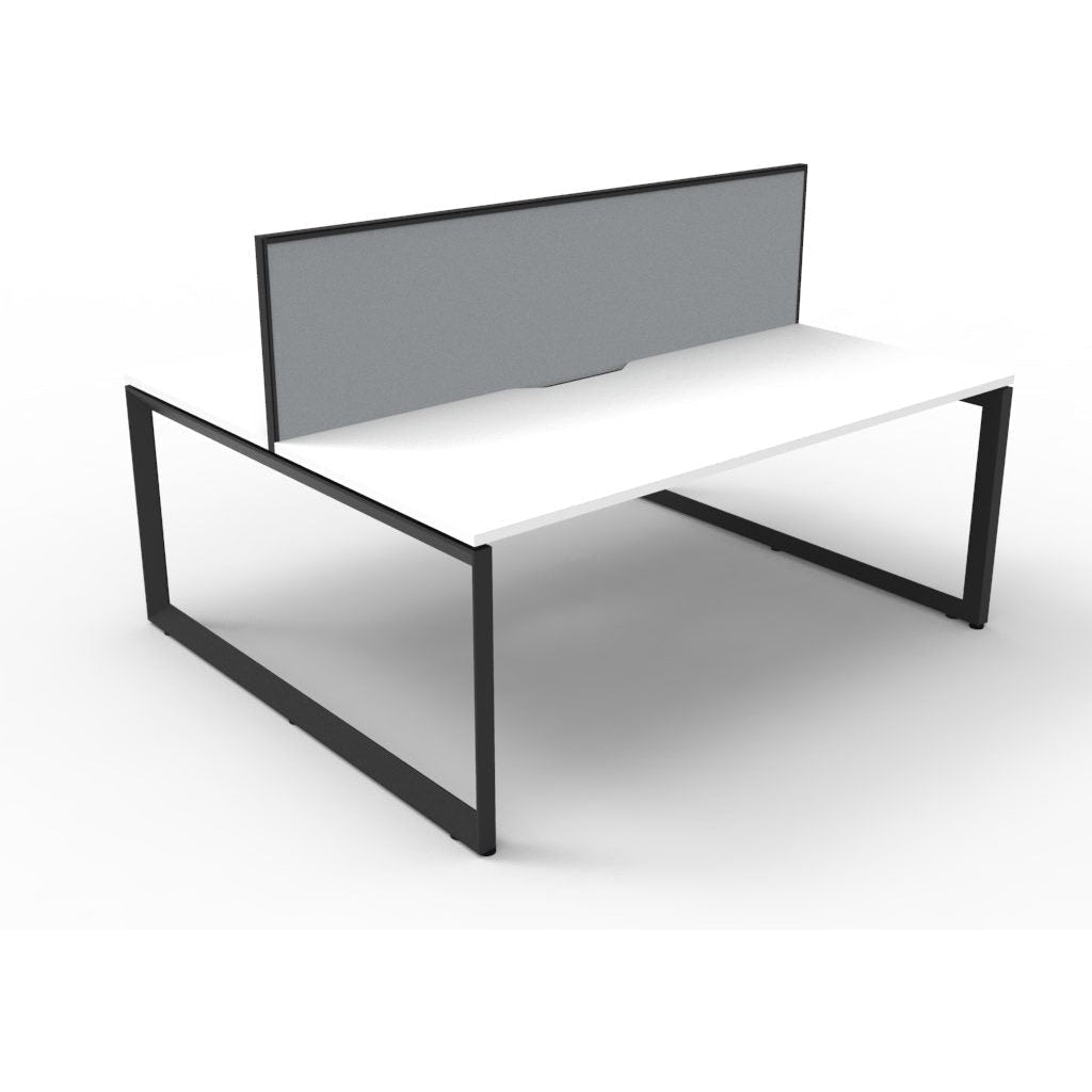Deluxe Rapid Infinity 2 Person Double Sided Workstation - With Screen