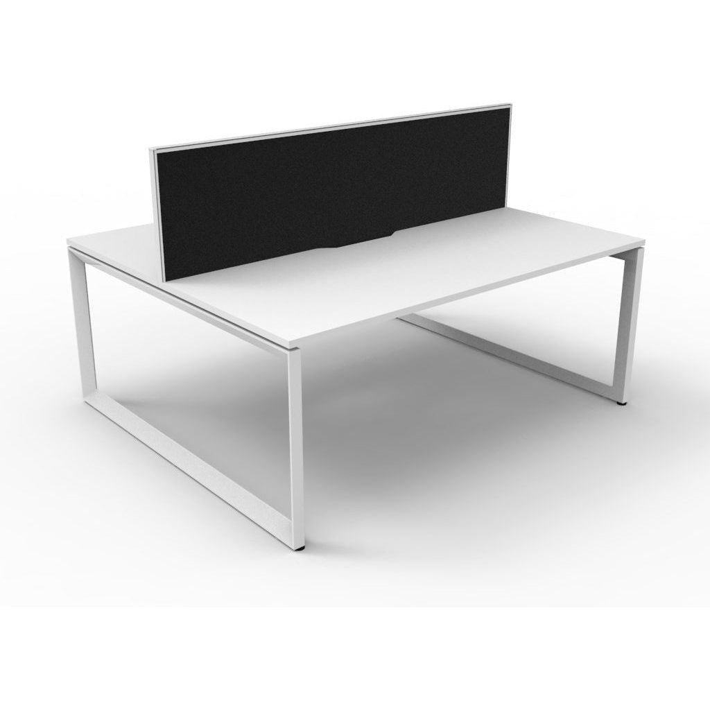 Deluxe Rapid Infinity 2 Person Double Sided Workstation - With Screen