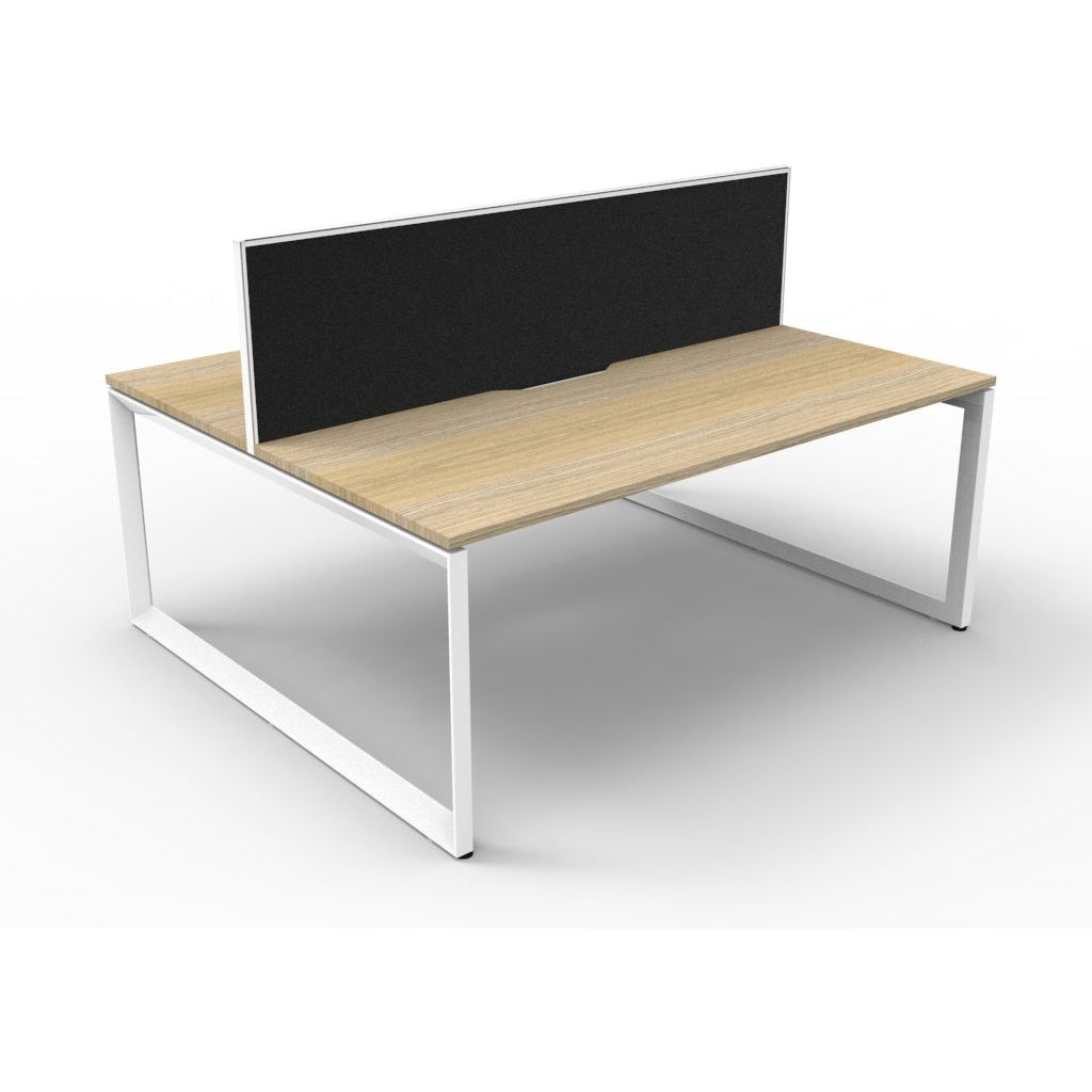 Deluxe Rapid Infinity 2 Person Double Sided Workstation - With Screen