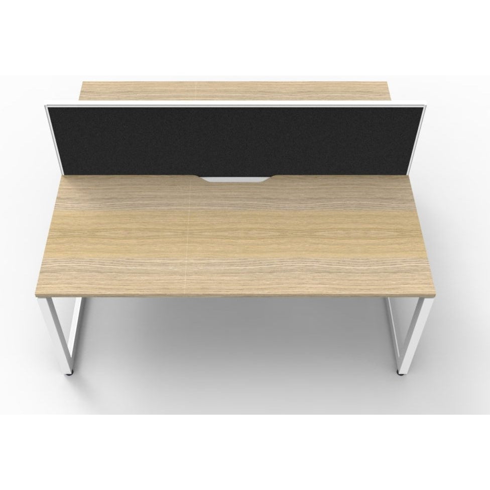 Deluxe Rapid Infinity 2 Person Double Sided Workstation - With Screen