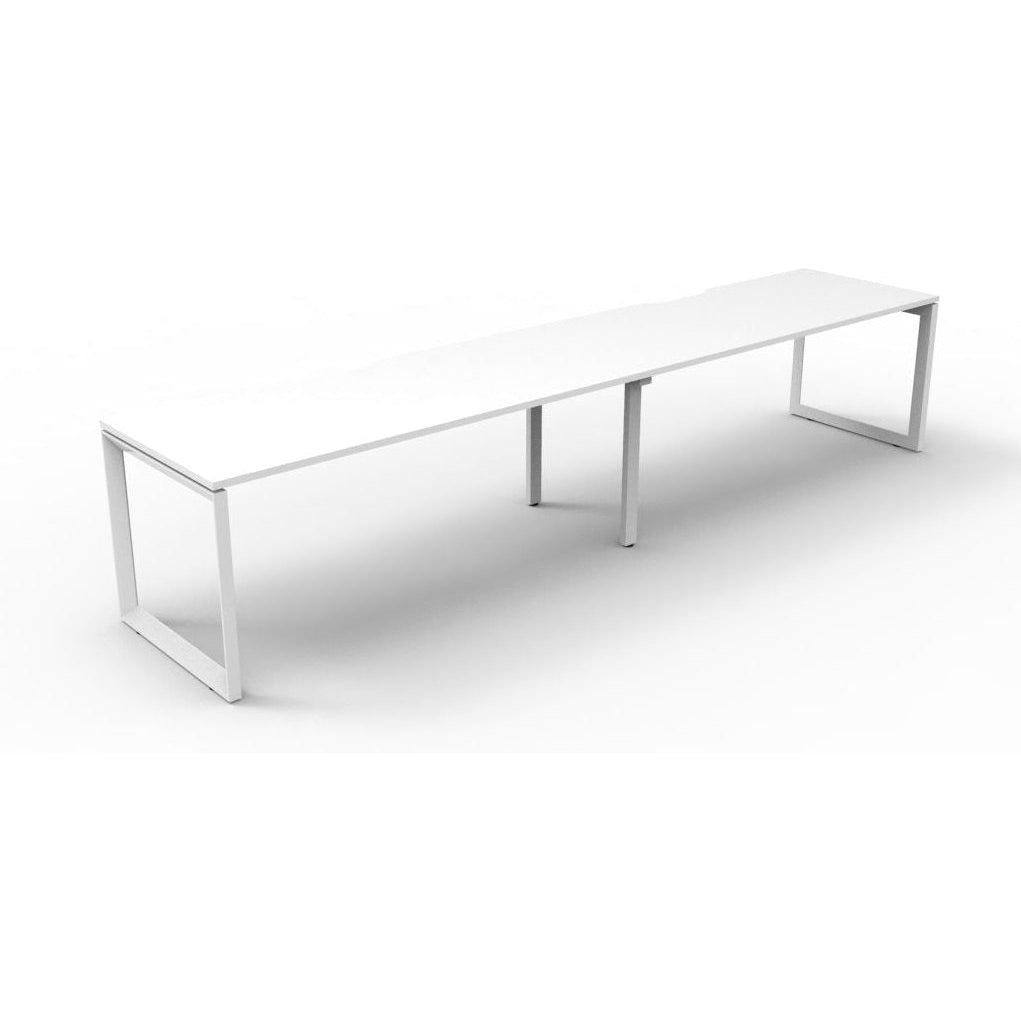 Deluxe Rapid Infinity 2 Person Loop Single Sided Workstation - No Screen - Loop Leg