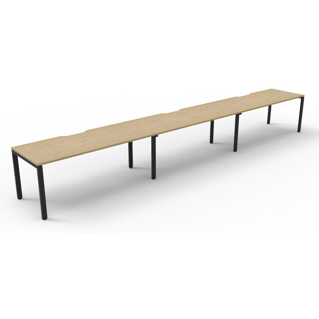 Deluxe Rapid Infinity 3 Person Single Sided Workstation - No Screen (Profile Legs)