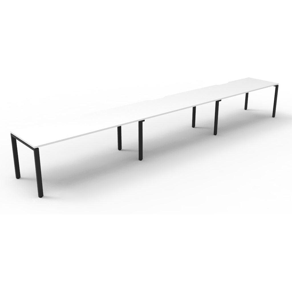 Deluxe Rapid Infinity 3 Person Single Sided Workstation - No Screen (Profile Legs)