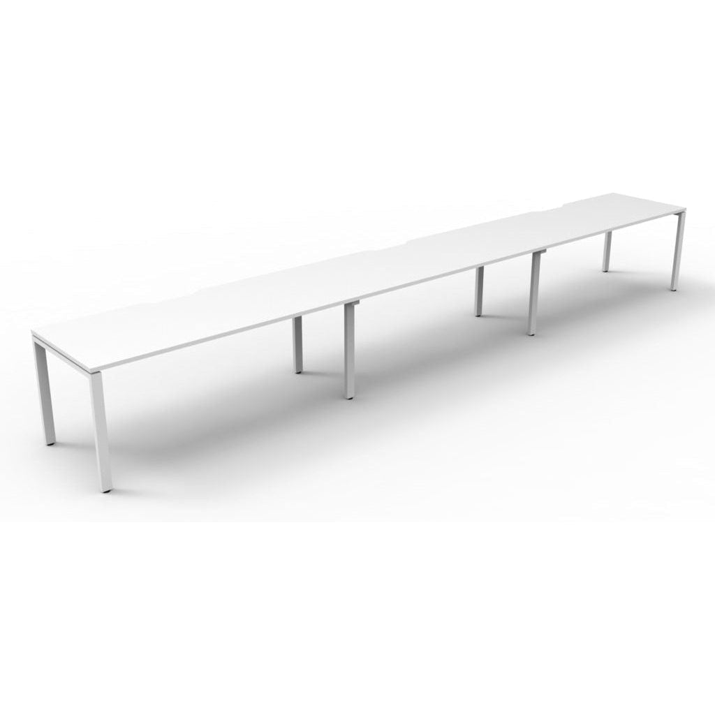 Deluxe Rapid Infinity 3 Person Single Sided Workstation - No Screen (Profile Legs)