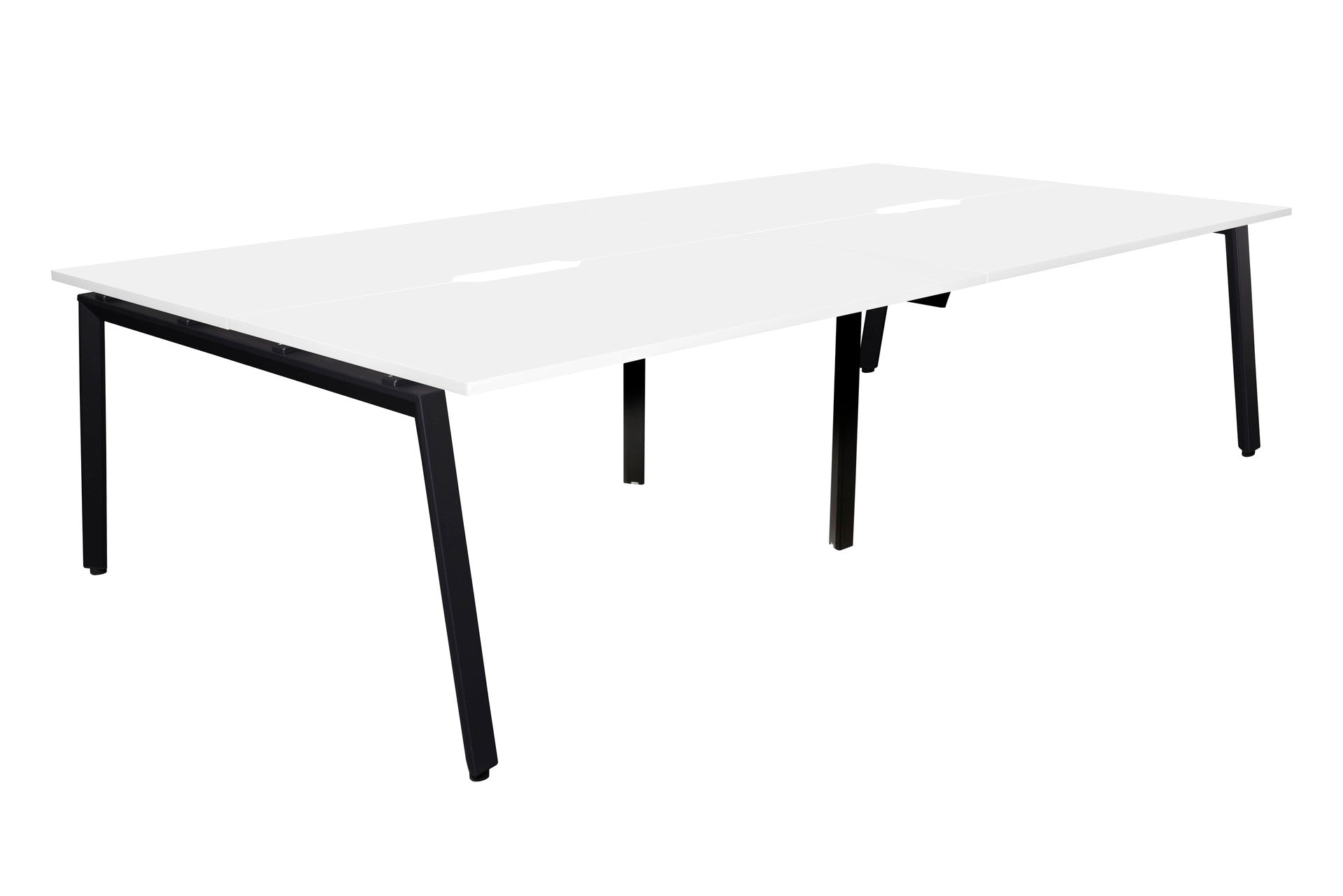 Daytona 4 Person Double Sided Workstation - Without Screen