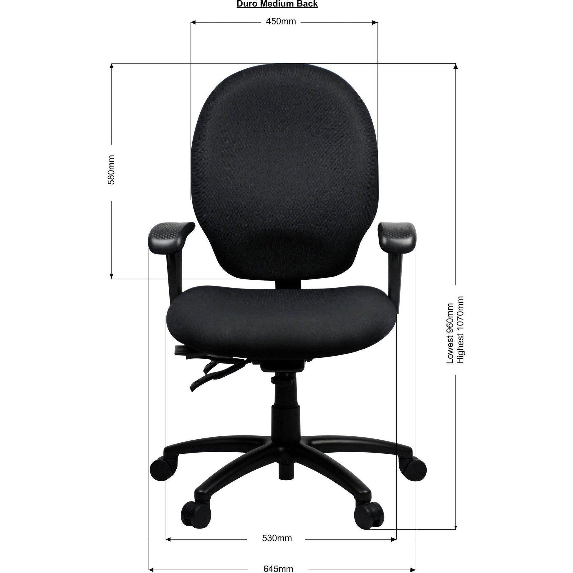 Duro Heavy Duty Task Chair - 160kg Weight Capacity