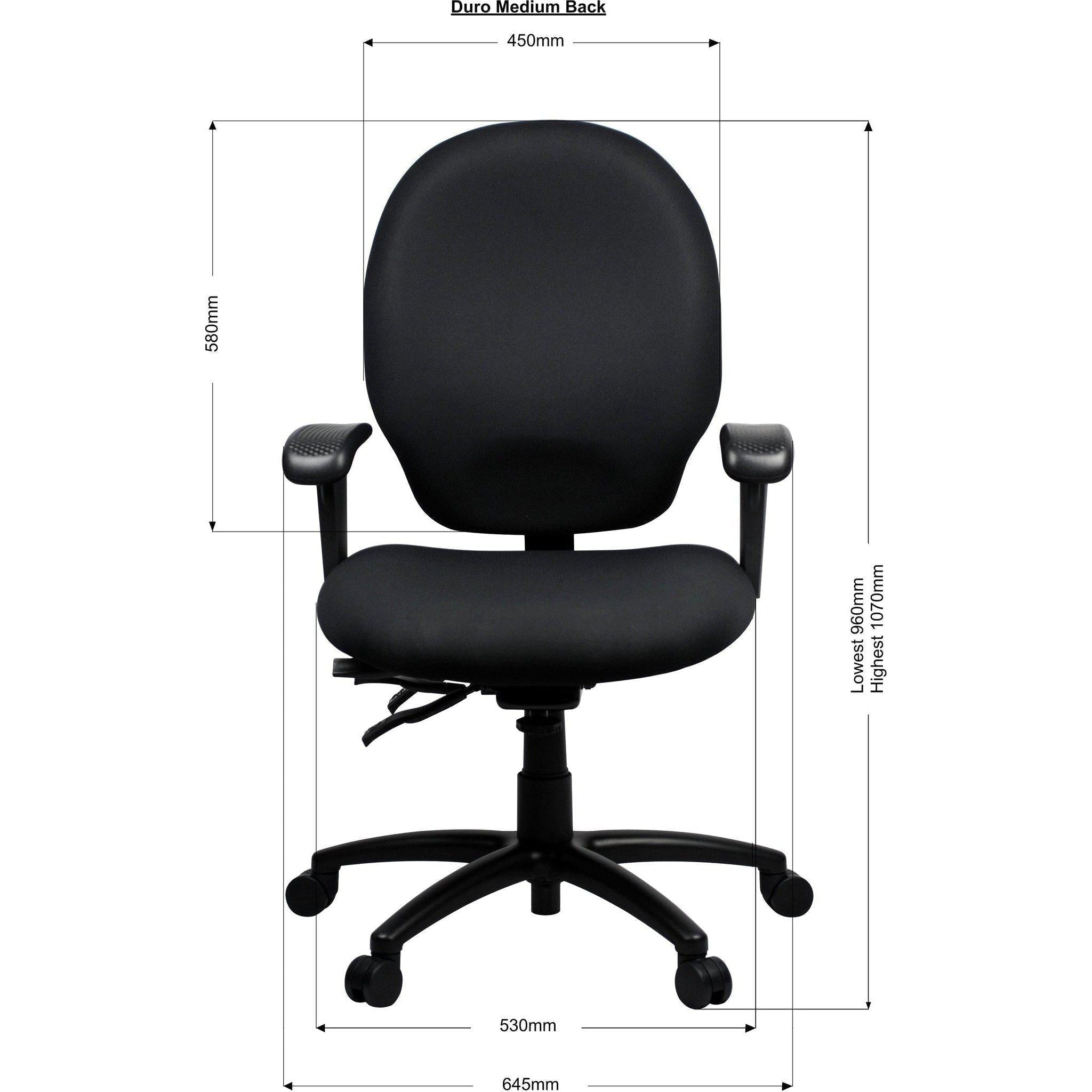 Duro Heavy Duty Task Chair - 160kg Weight Capacity
