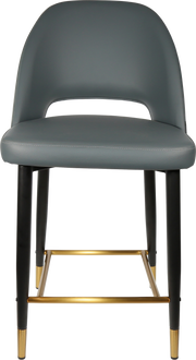 Durafurn Semifreddo Counter Stool - Black Metal 650h Legs
