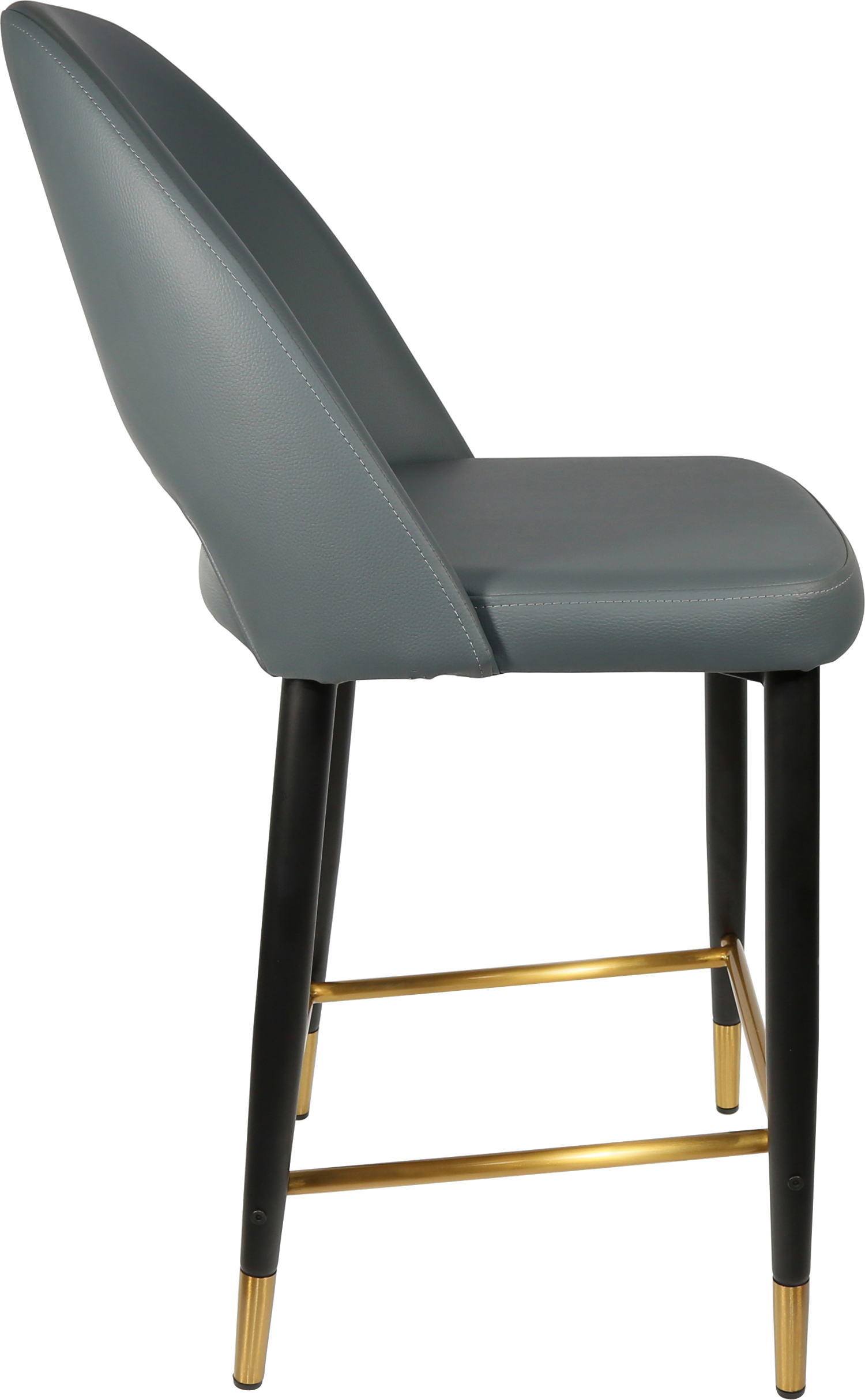 Durafurn Semifreddo Counter Stool - Black Metal 650h Legs